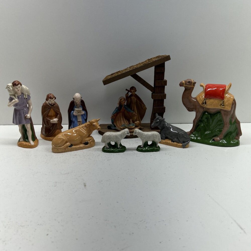 Vintage 9 Piece‎ Set Bundle Holland Mold Nativity ‼️Read Desc‼️